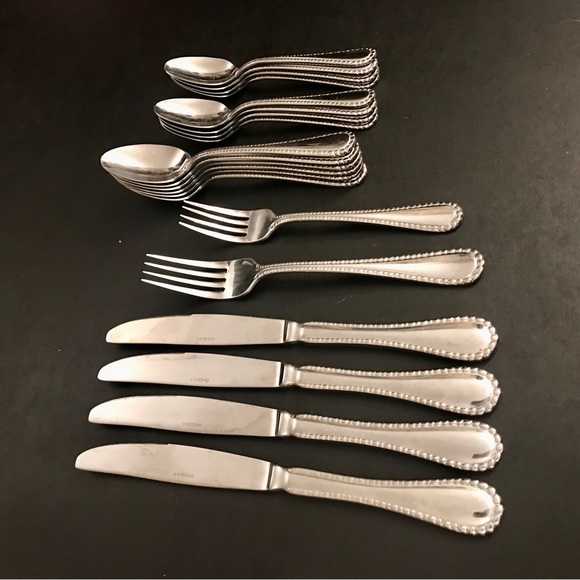 Oneida Pebblebrook ZZ-13 Stainless Flatware Mixed Lot Of 20 Knife Forks Spoons - Picture 5 of 14